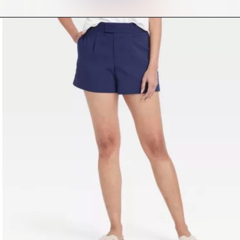 NEW a new day Women's High Waist Navy Shorts